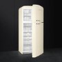 Smeg FAB50RCR Cream 50s Style 80.4 cm Right Hand Hinge Freestanding Fridge Freezer