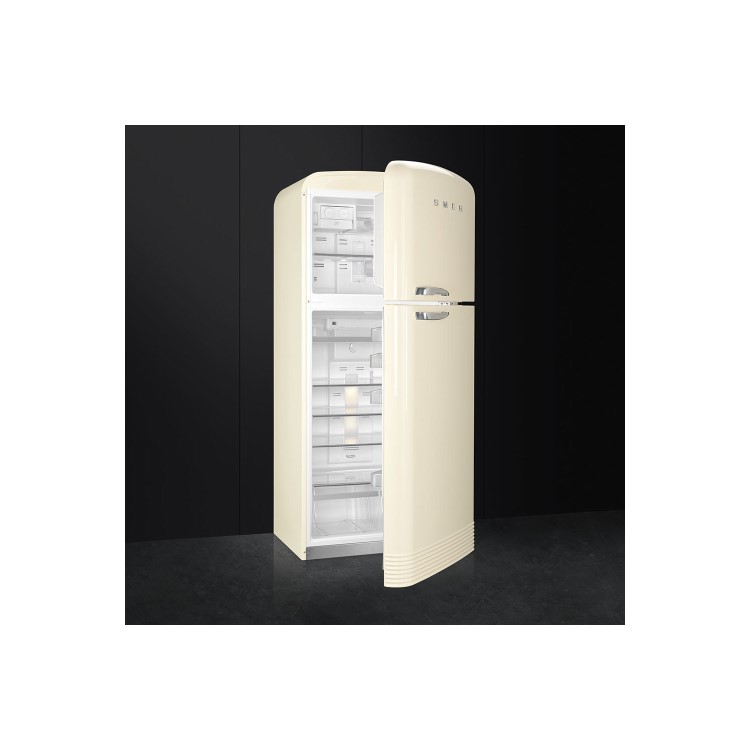 Smeg FAB50RCR Cream 50s Style 80.4 cm Right Hand Hinge Freestanding Fridge Freezer