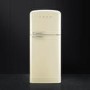 GRADE A2 - Smeg FAB50RCR Cream 50s Style 80.4 cm Right Hand Hinge Freestanding Fridge Freezer