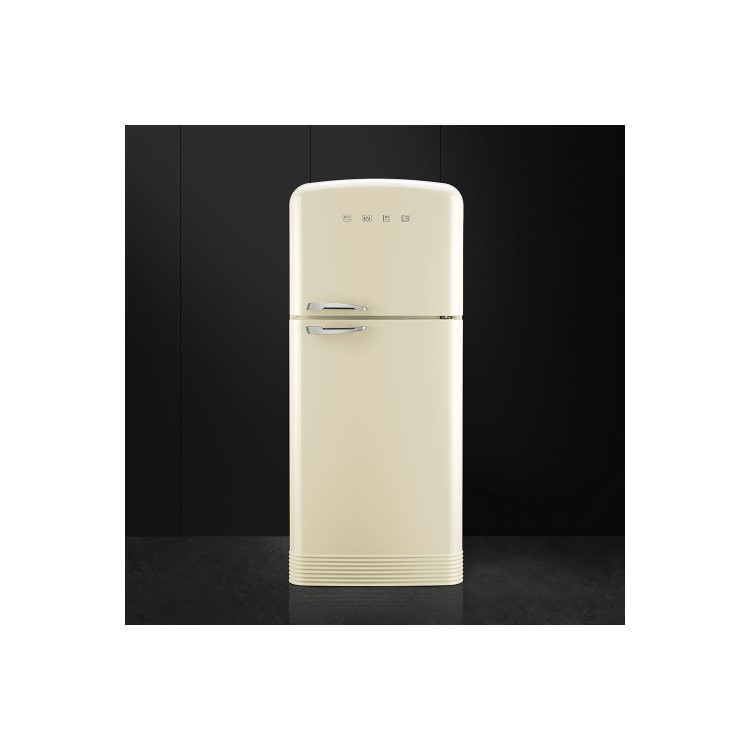 Smeg FAB50RCR Cream 50s Style 80.4 cm Right Hand Hinge Freestanding Fridge Freezer