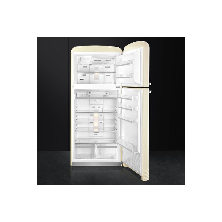 Smeg FAB50RCR Cream 50s Style 80.4 cm Right Hand Hinge Freestanding Fridge Freezer