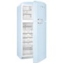 Smeg FAB50RPB Fifties Style 80cm Wide Right Hand Hinge Freestanding Fridge Freezer - Pastel Blue