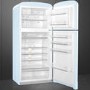 Smeg FAB50RPB Fifties Style 80cm Wide Right Hand Hinge Freestanding Fridge Freezer - Pastel Blue
