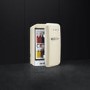 Smeg FAB5LSV 50s Style Left Hand Hinged Minibar - Silver