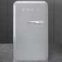 Smeg FAB5LSV 50s Style Left Hand Hinged Minibar - Silver