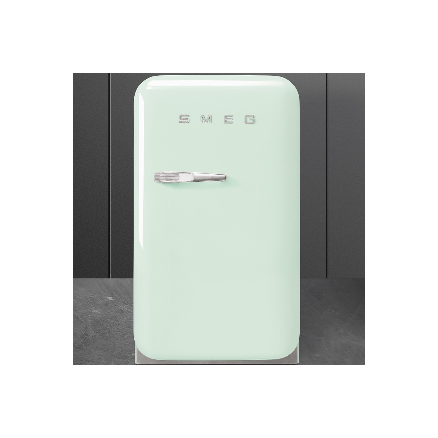 Smeg FAB5RPG 40cm Pastel Green Small 50's Style Right Hand Hinged