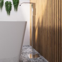 Chrome Freestanding Bath Filler Mixer Tap - Falls