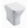 Lavender Back to Wall Toilet with Wrap Over Style Soft Close Seat