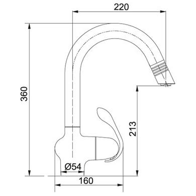 Franke FALPSS Alpha Pull-out Nozzle Tap