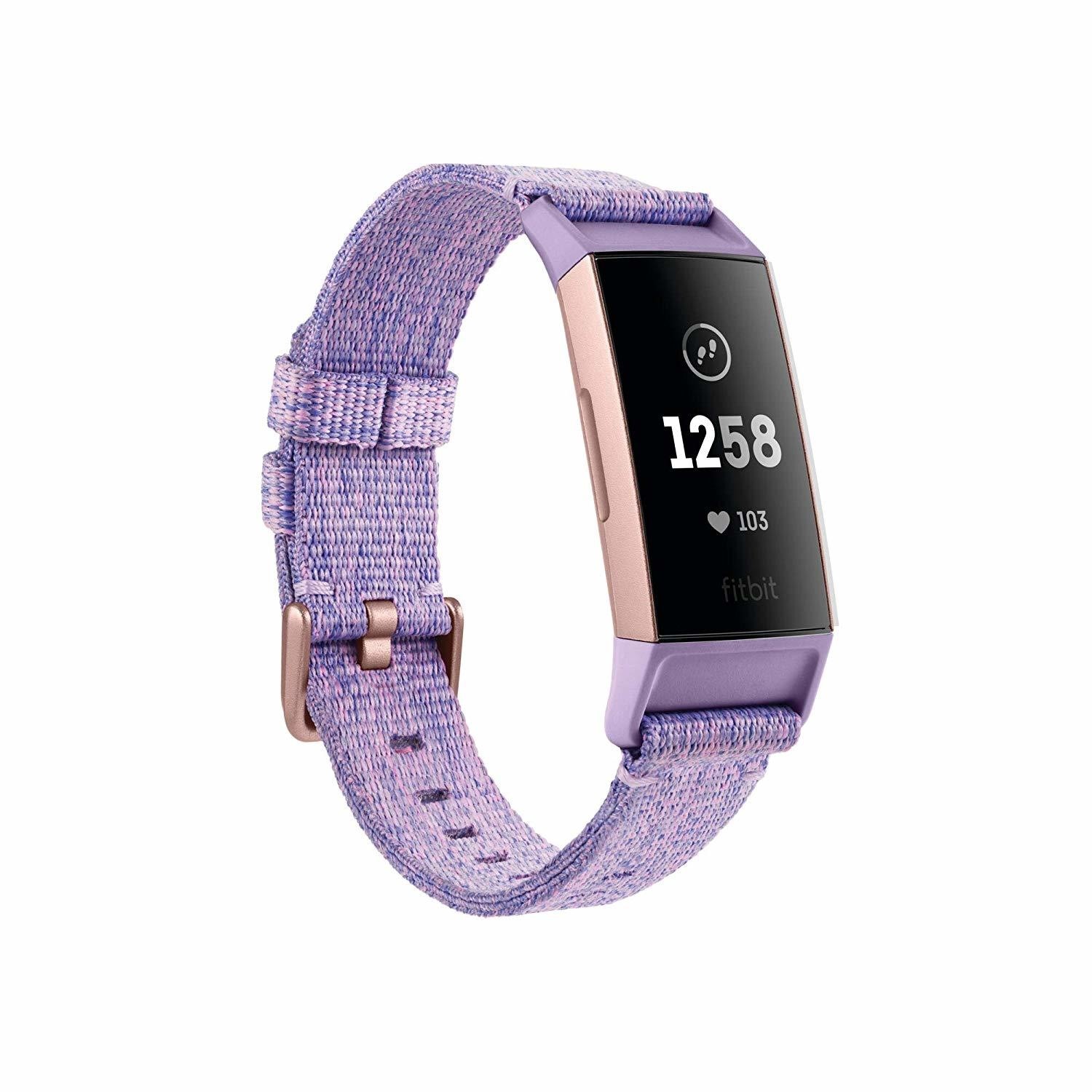 Fitbit charge 3 top lavender rose gold