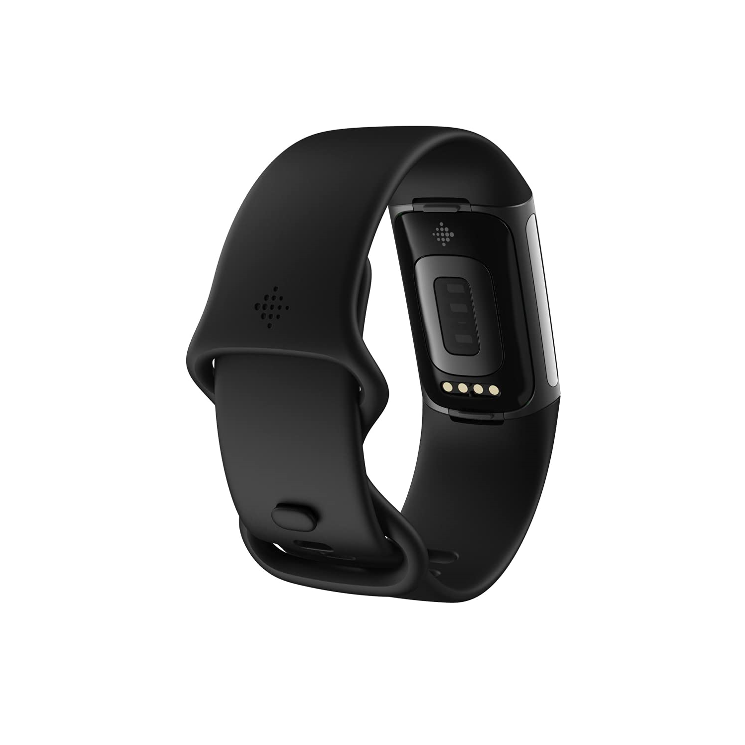 Fitbit Charge 5 Graphite and Black Stainless Steel Fitness Tracker ...