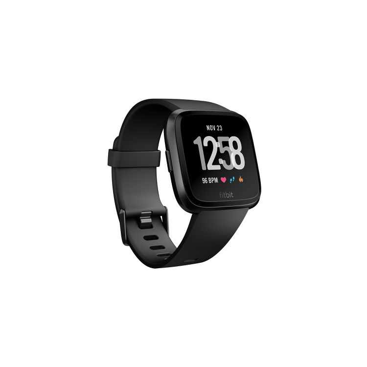 FitBit Versa Smart Watch with Heart Rate Monitor - Black