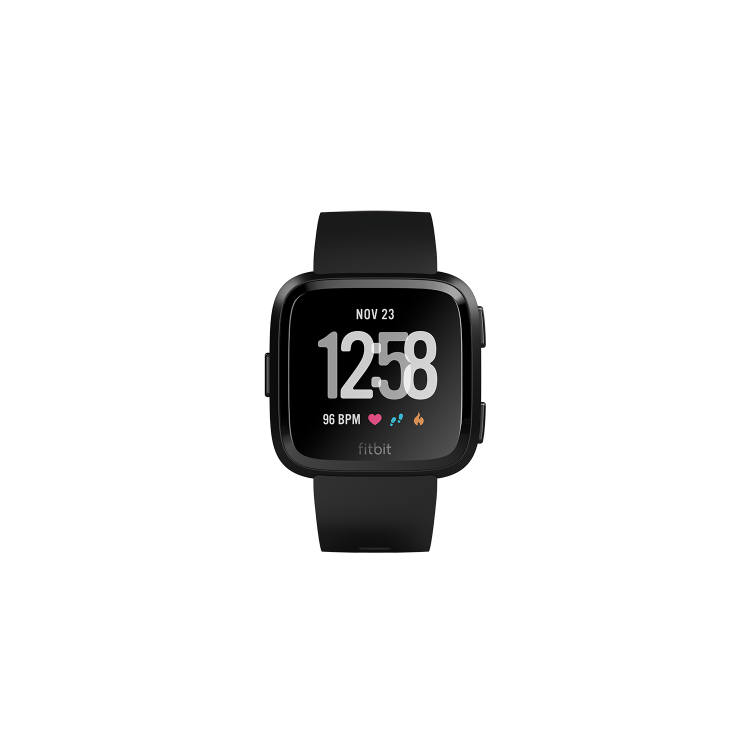 FitBit Versa Smart Watch with Heart Rate Monitor - Black