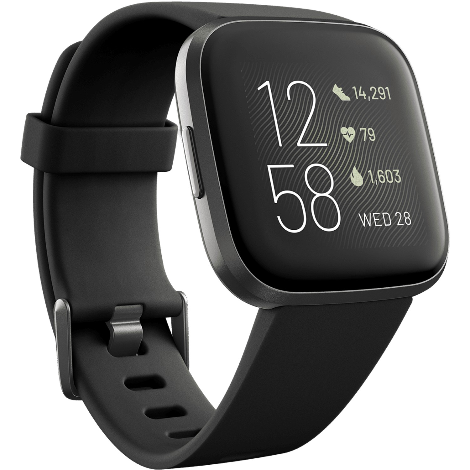 FitBit Versa 2 with Amazon Alexa - Black/Carbon