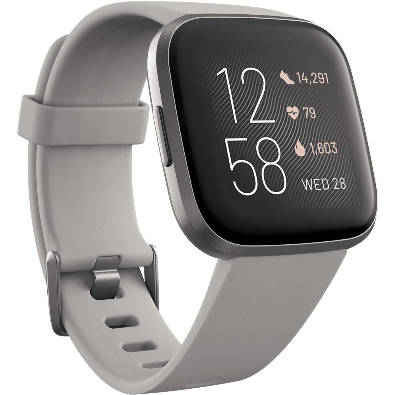 FitBit Versa 2 with Amazon Alexa - Stone/Mist Grey