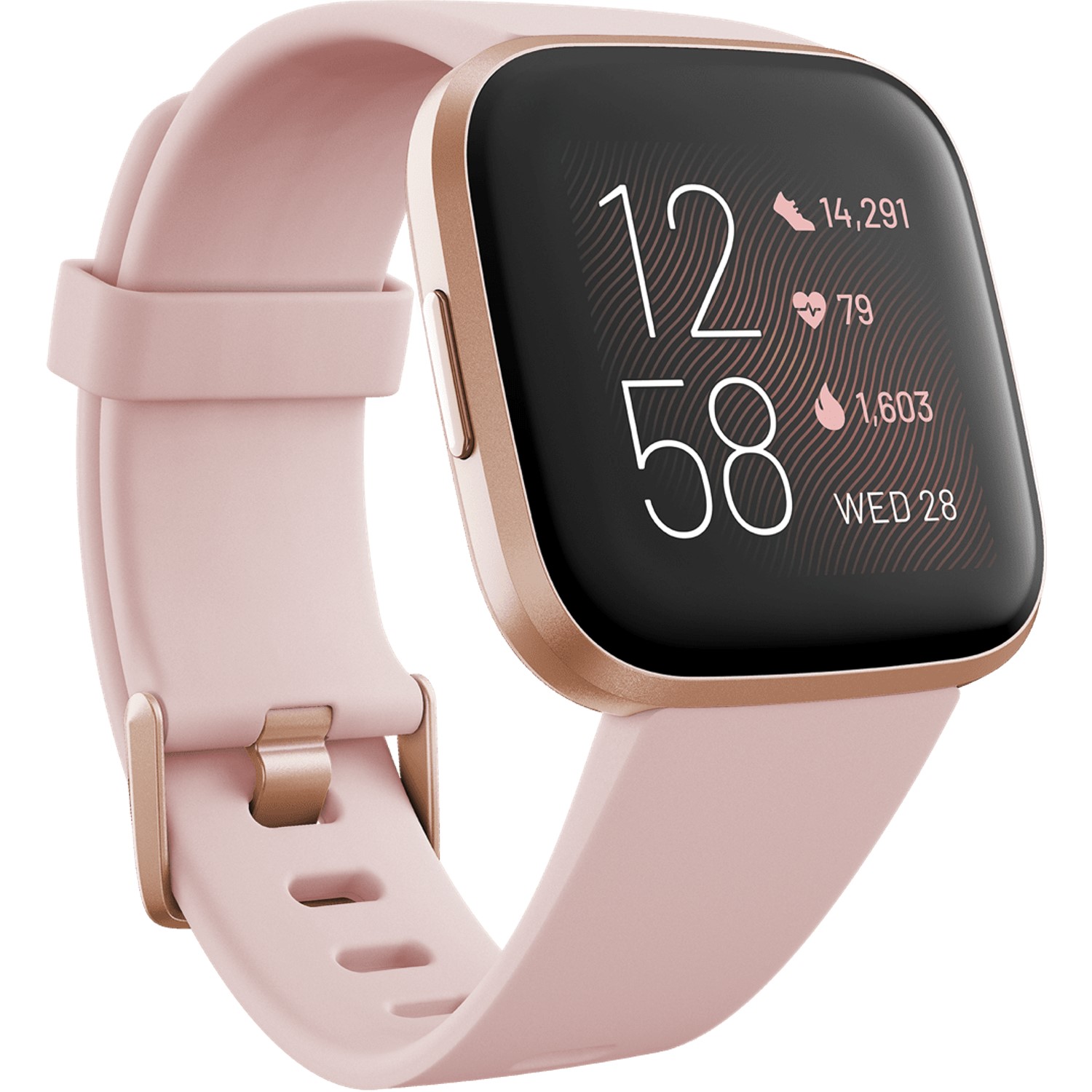 FitBit Versa 2 with Amazon Alexa - Petal/Copper Rose