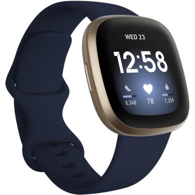 FitBit Versa 3 Smart Watch with GPS - Midnight