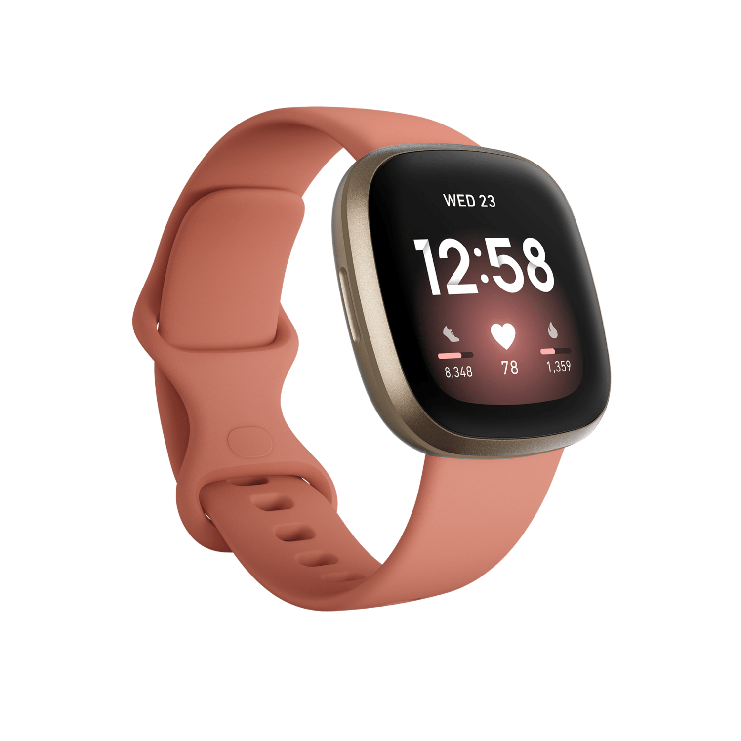 FitBit Versa 3 Smart Watch with GPS - Pink Clay