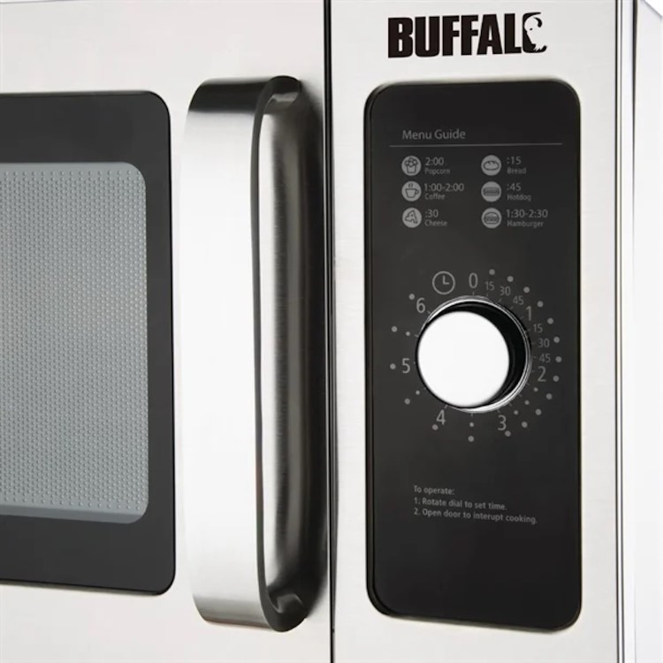 Buffalo 1000w Manual Commercial Microwave FB861. 2 Years Onsite Parts and Labour warranty
