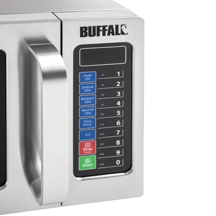 Buffalo 1000w Programmable Commercial Microwave FB862. 2 Years Onsite Parts and Labour warranty