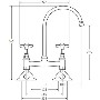 Franke FBTCH Bridge Tap in Chrome