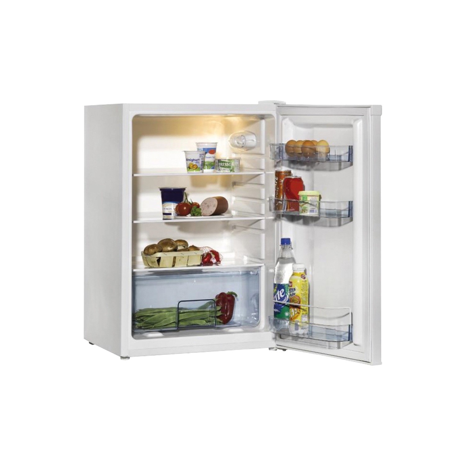 White Amica FZ1334 78 Litre Freestanding Under Counter Freezer Frost Free 55cm Wide 