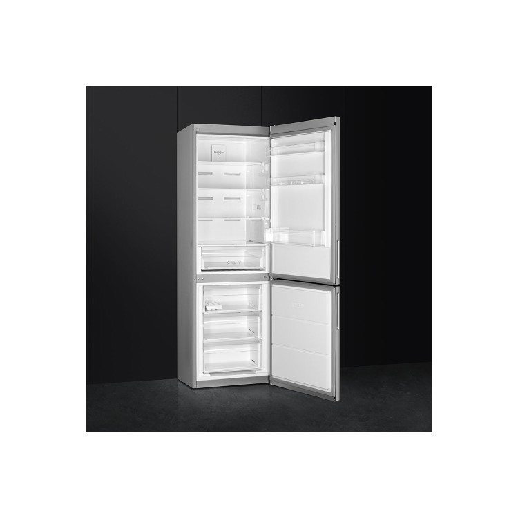 Smeg FC182PXNUK 60cm No Frost Fridge Freezer - Stainless Steel