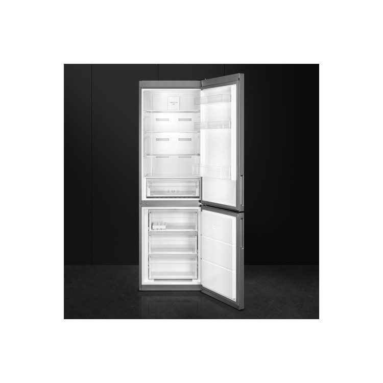 Smeg FC182PXNUK 60cm No Frost Fridge Freezer - Stainless Steel