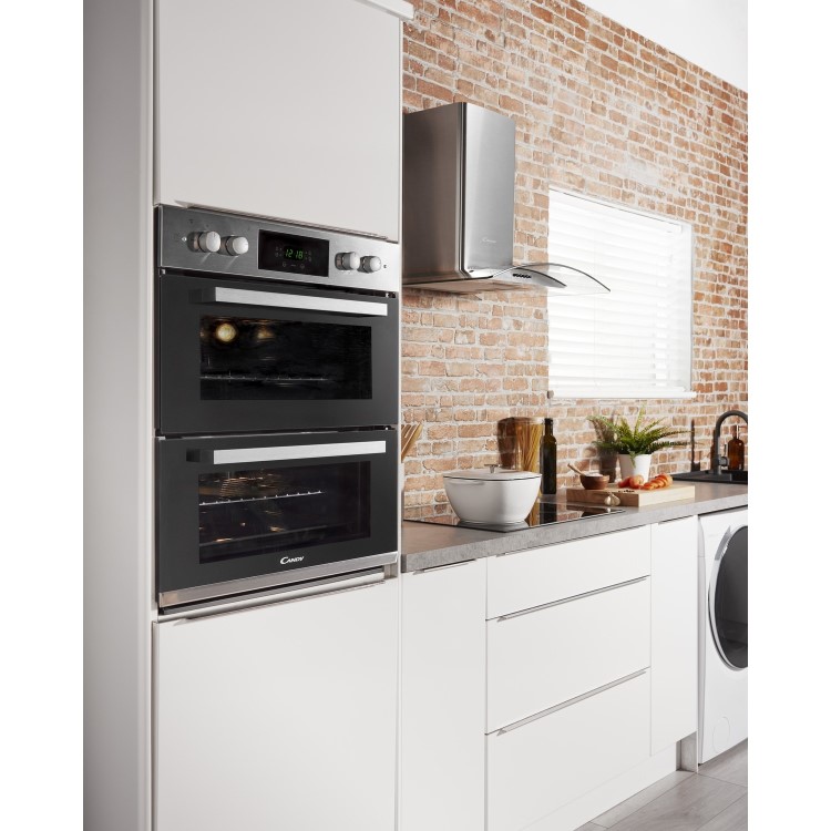 GRADE A1 - Candy FC7D405X 6 Function Electric Built-under Double Oven - Stainless Steel