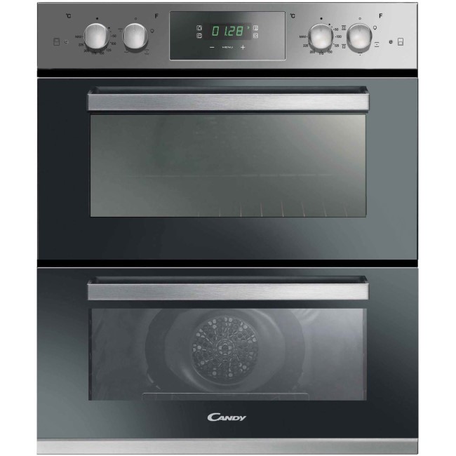 Candy FC7D415X 4 Function Electric Built-under Double Oven - Stainless Steel