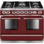Falcon 79550 Continental 1092 110cm Dual Fuel Range Cooker - Cranberry And Brushed Nickel - Matt Pan Stands