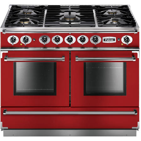 Falcon Continental 110cm Dual Fuel Range Cooker - Cherry Red