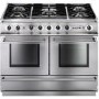 Falcon 79910 Continental 1092 110cm Dual Fuel Range Cooker - Stainless Steel Chrome - Gloss Pan Stands
