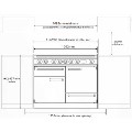 Falcon Continental 110cm Dual Fuel Range Cooker - Black