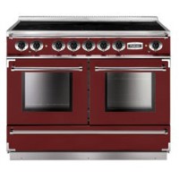 Falcon 83640 Continental 110cm Electric Range Cooker With Induction Hob - Cranberry And Nickel