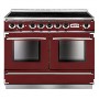 Falcon 83640 Continental 110cm Electric Range Cooker With Induction Hob - Cranberry And Nickel