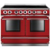 Falcon 87180 Continental 110cm Electric Range Cooker With Induction Hob - Cherry Red And Nickel