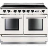 Falcon 83660 Continental 110cm Electric Range Cooker With Induction Hob - White And Nickel