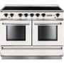 Falcon 83660 Continental 110cm Electric Range Cooker With Induction Hob - White And Nickel