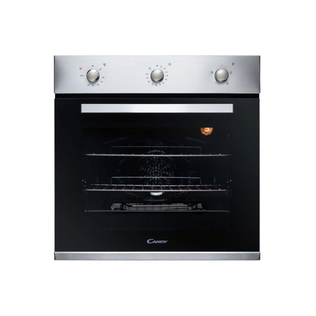 Candy FCP403X/E Large 65 Litre 4 Function Electric Single Oven - Stainless Steel