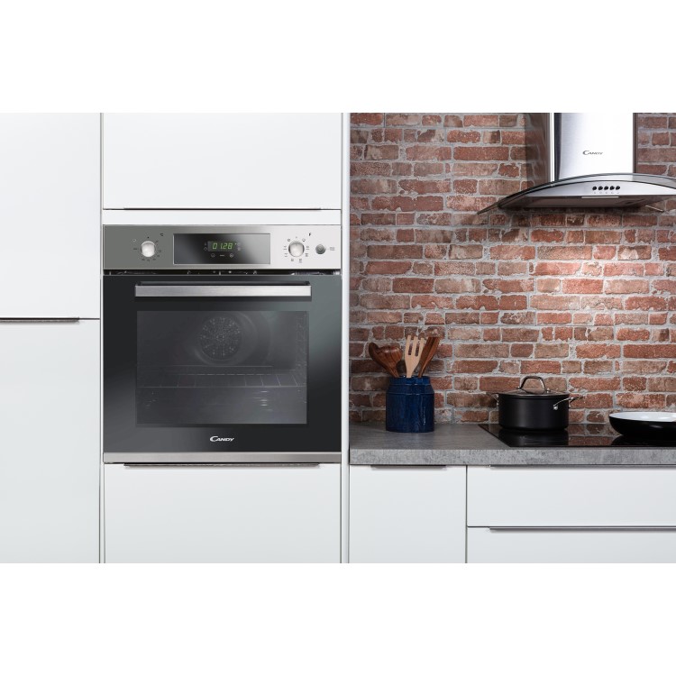 Candy FCPS615X Multifunction Touch Control 64L Electric Single Oven - Stainless Steel