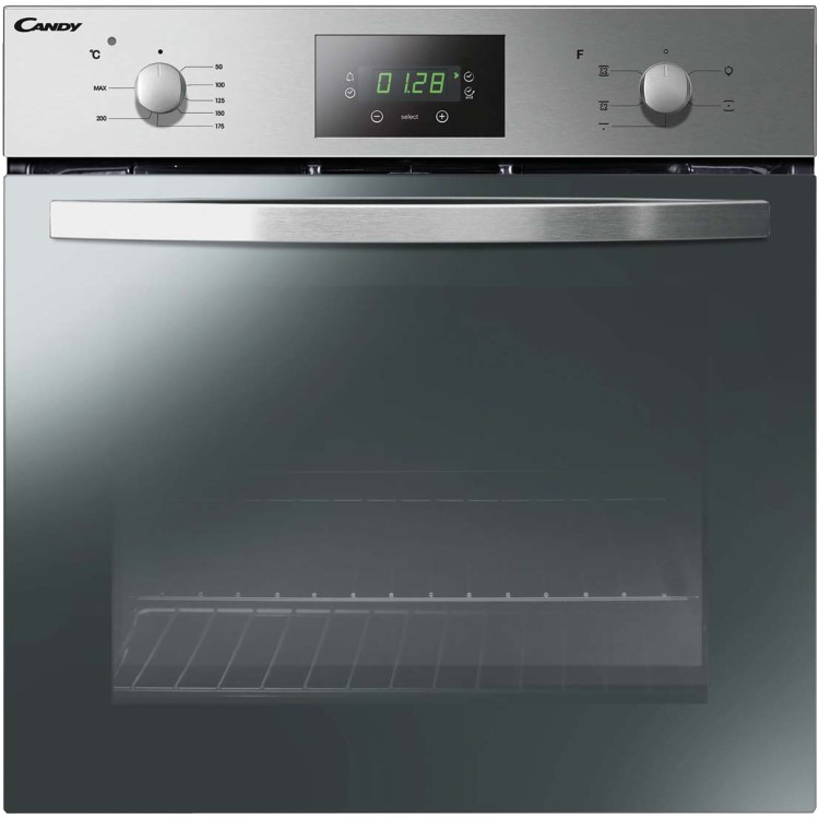 Candy FCS605X 65L Fan-assisted Single Electric Oven - Stainless Steel