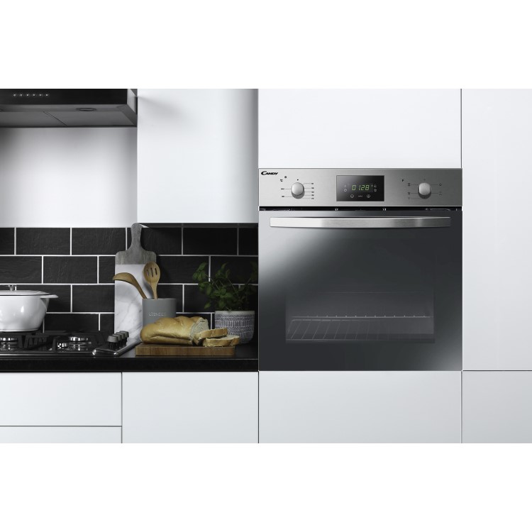 Candy FCS605X 65L Fan-assisted Single Electric Oven - Stainless Steel
