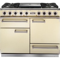 Falcon 81070 - 1092 - 110cm Dual Fuel Range Cooker - Cream And Brass