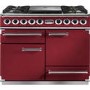 Falcon 87110 - 1092 - 110cm Dual Fuel Range Cooker - Cherry Red And Nickel