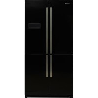 GRADE A1 - Servis FD911K Large Capacity American Fridge Freezer Black