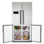 GRADE A2 - Servis FD911K 630Litre Frost Free 4 Door American Fridge Freezer - Black