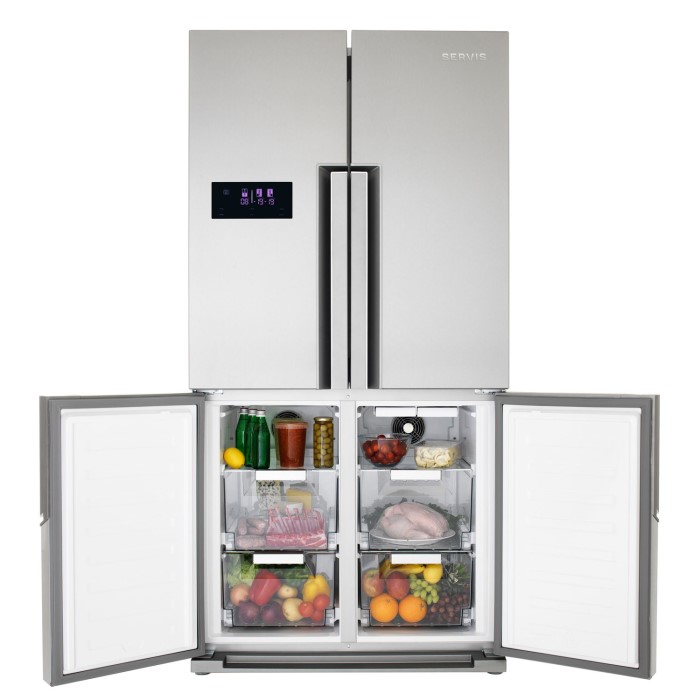 Servis FD911K 630Litre 50/50 Frost Free 4 Door American Fridge Freezer