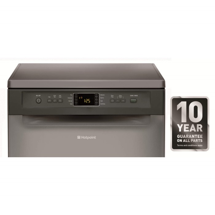 Hotpoint FDFEX11011G 13 Place Freestanding Dishwasher Graphite