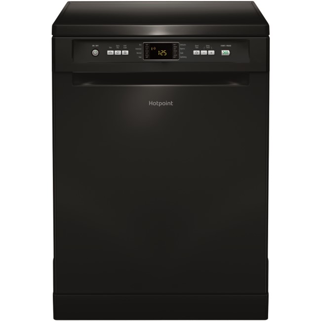 GRADE A2 - Hotpoint FDFEX11011K Extra FDFEX11011 13 Place Freestanding Dishwasher with Quick Wash - Black